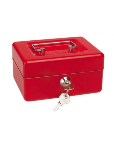CAJA METÁLICA CON LLAVE 26x19 cm